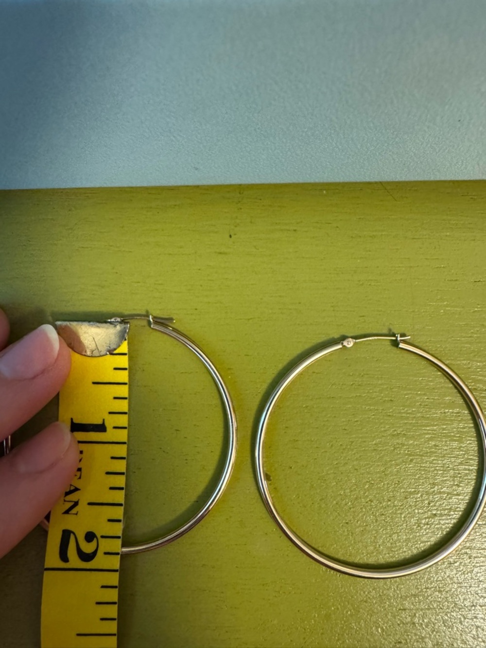 Solid 14k gold hoops